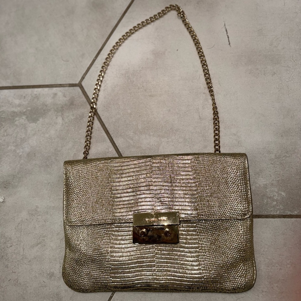 Michael Kors Metallic Gold Shoulder Bag